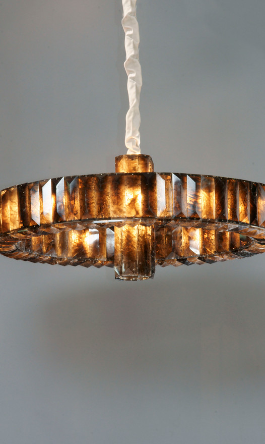 Black Saturn chandelier