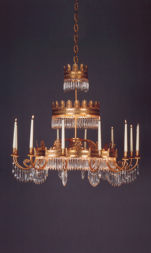 Chandelier after a model by Karl Friedrich Schinkel