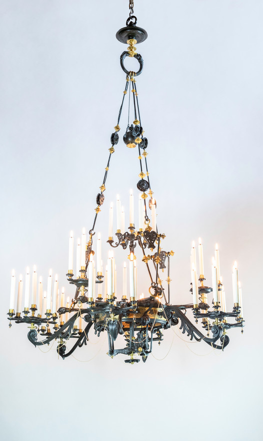 Neo-Etrusque Barbedienne Chandelier