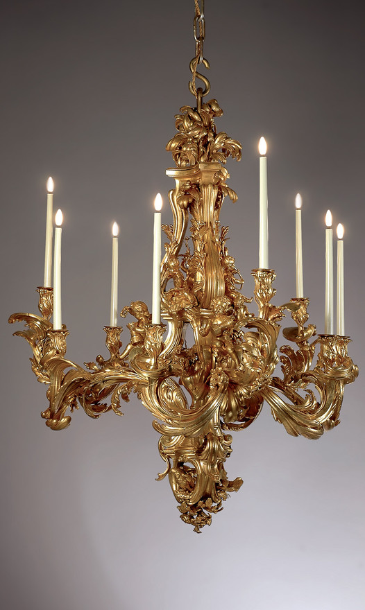 Pompadour Chandelier by Jacques Caffieri