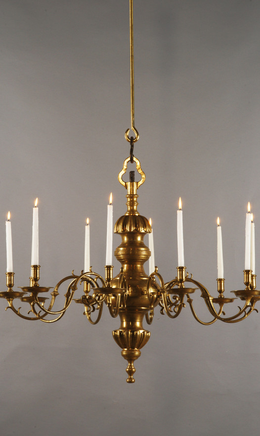 Bougie longue chandelier or - lot de 10