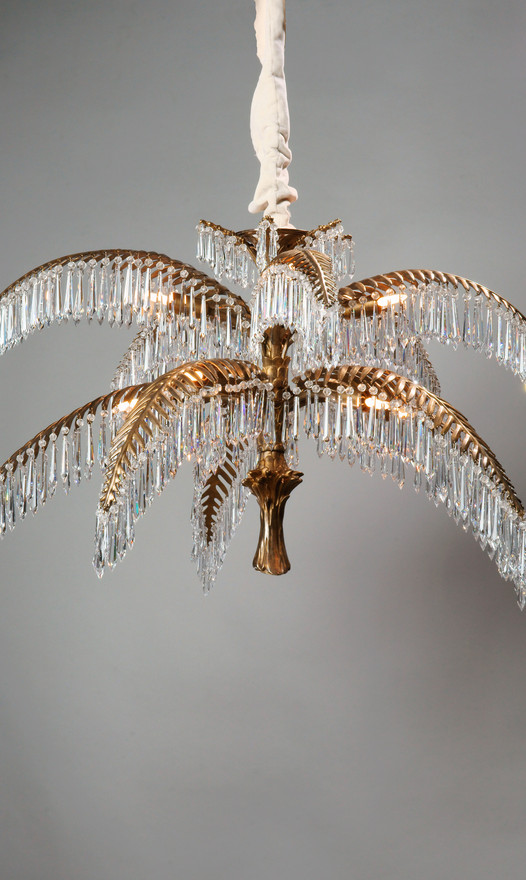 Hoffmann Palm Chandelier with 10 lights