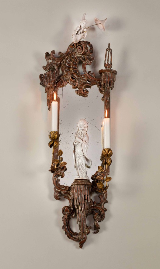 Pair of Chippendale sconces Louis XV