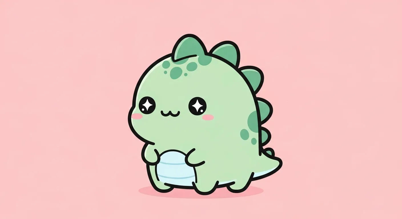 Dessin DINOSAURE FACILE KAWAII