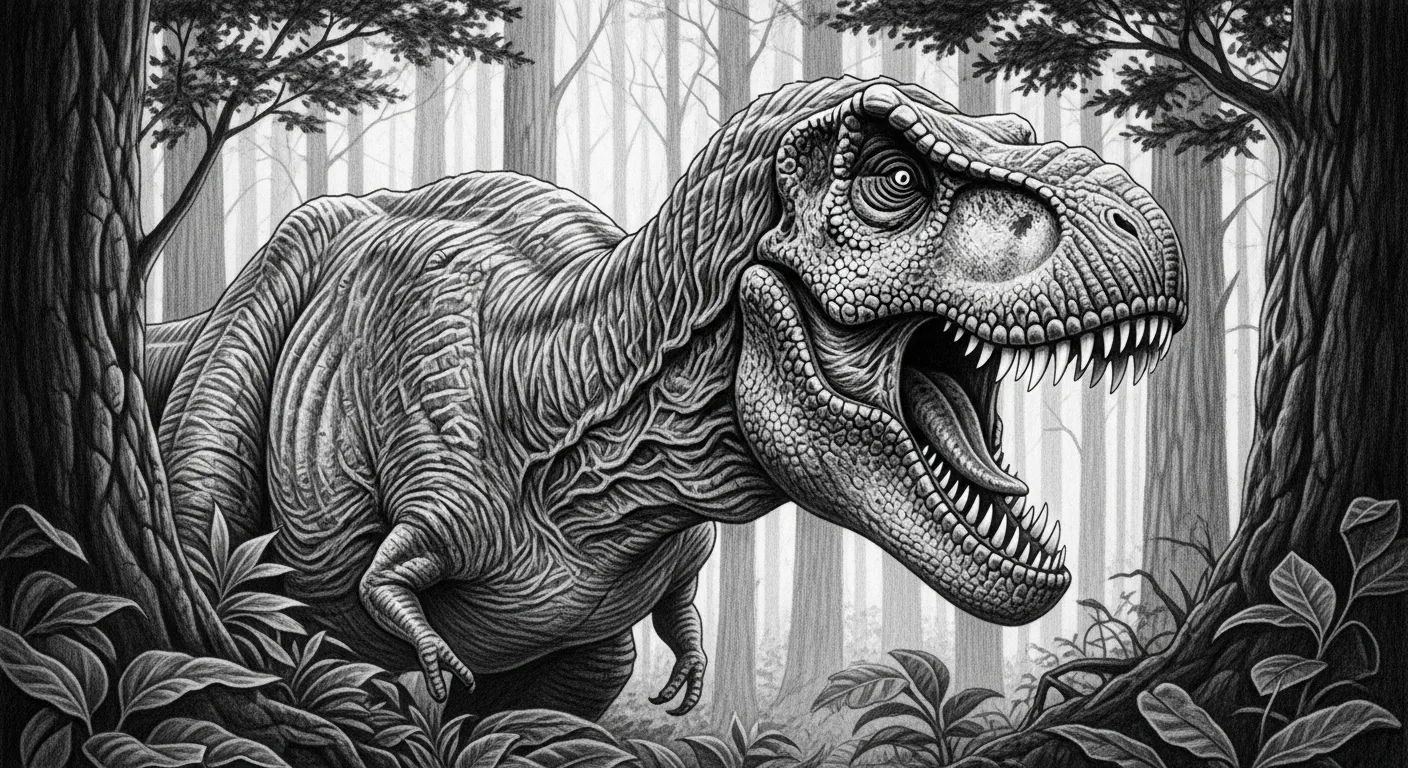 Dessin T-Rex réaliste Techniques Avancées