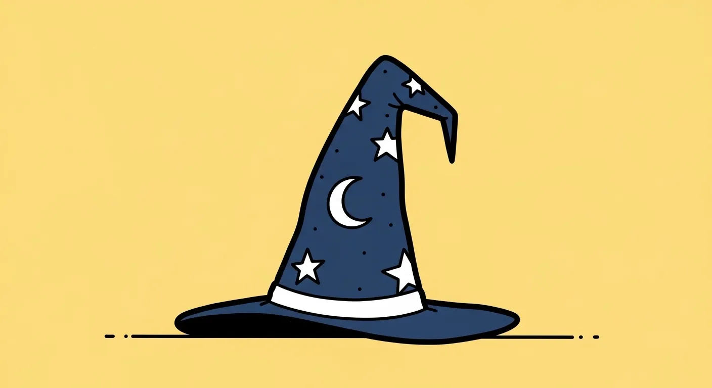 Dessin chapeau magicien facile