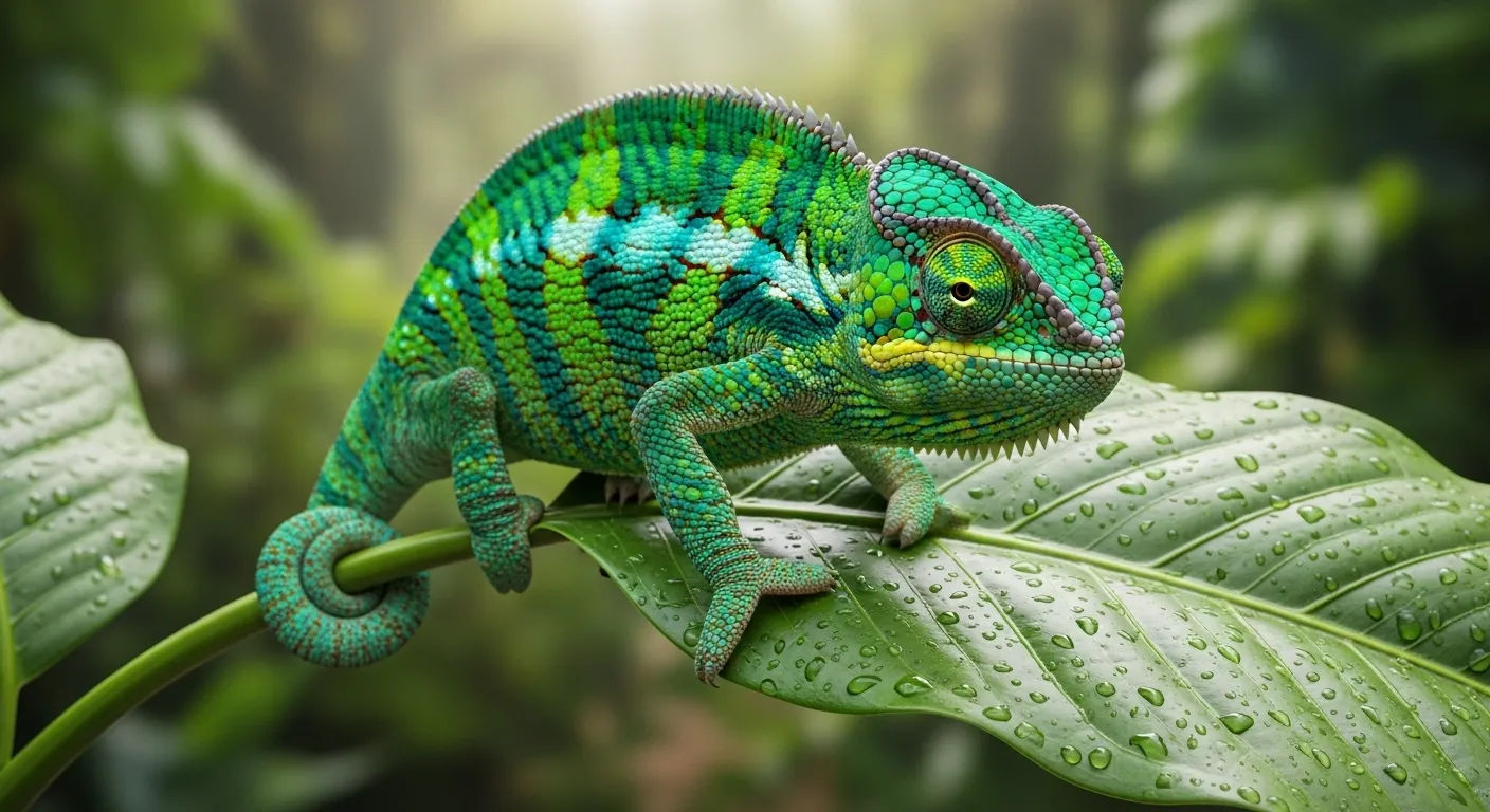 Dessin de caméléon