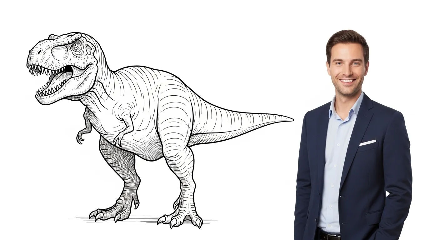 Dessin dinosaure T-rex facile Tutoriel Rapide