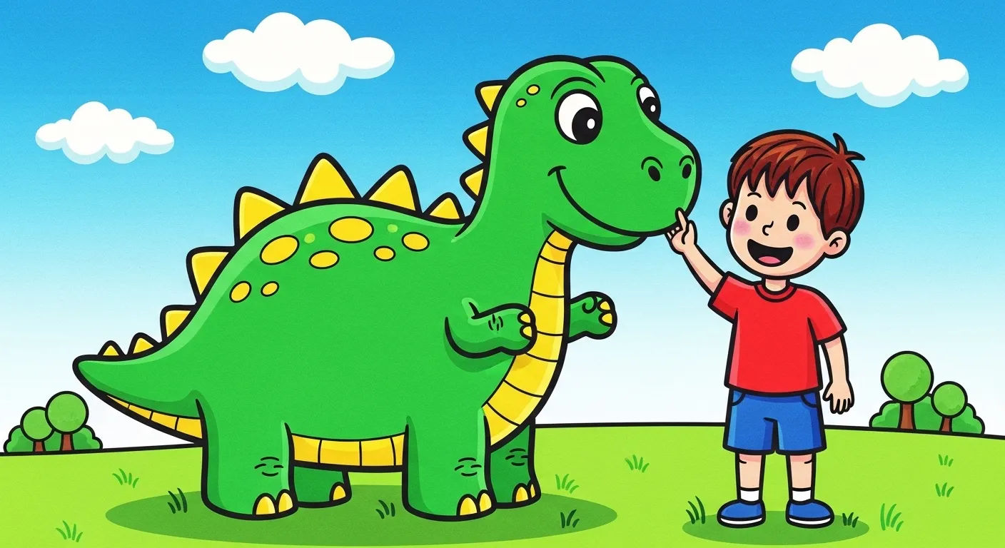 Dessin dinosaure facile enfant