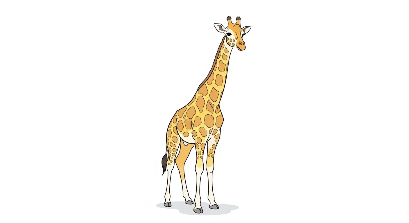 Dessin facile girafe