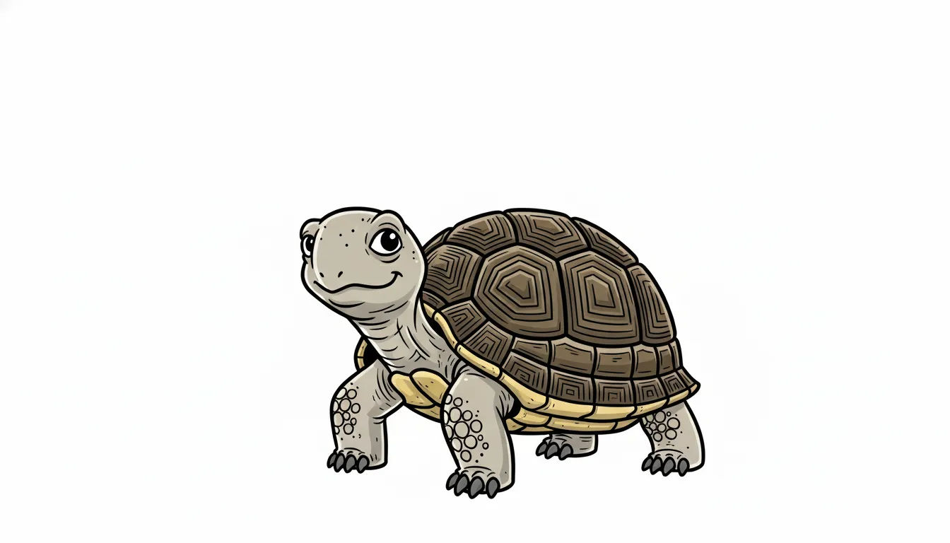 Dessin facile tortue