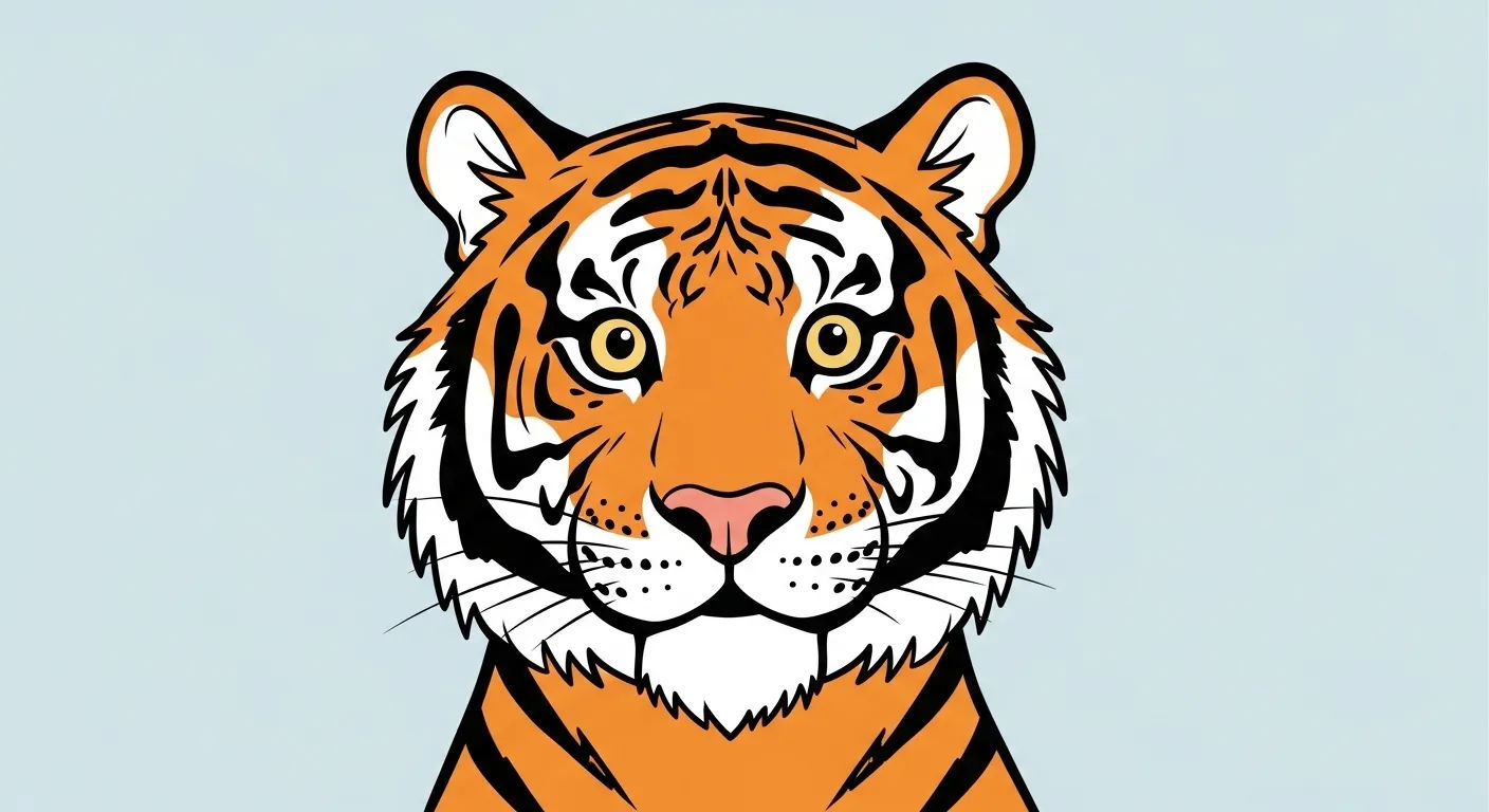 Dessin tigre Facile à faire