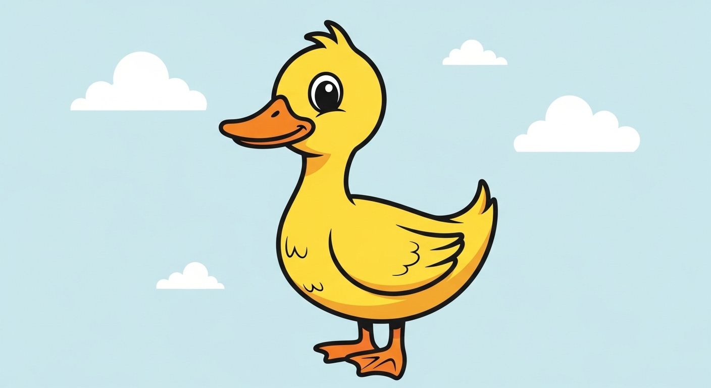 Dessin Canard Facile Pour Enfants