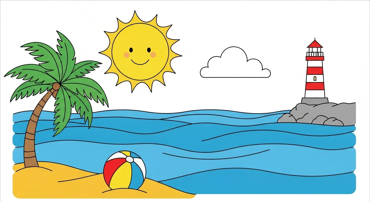 dessin d été facile