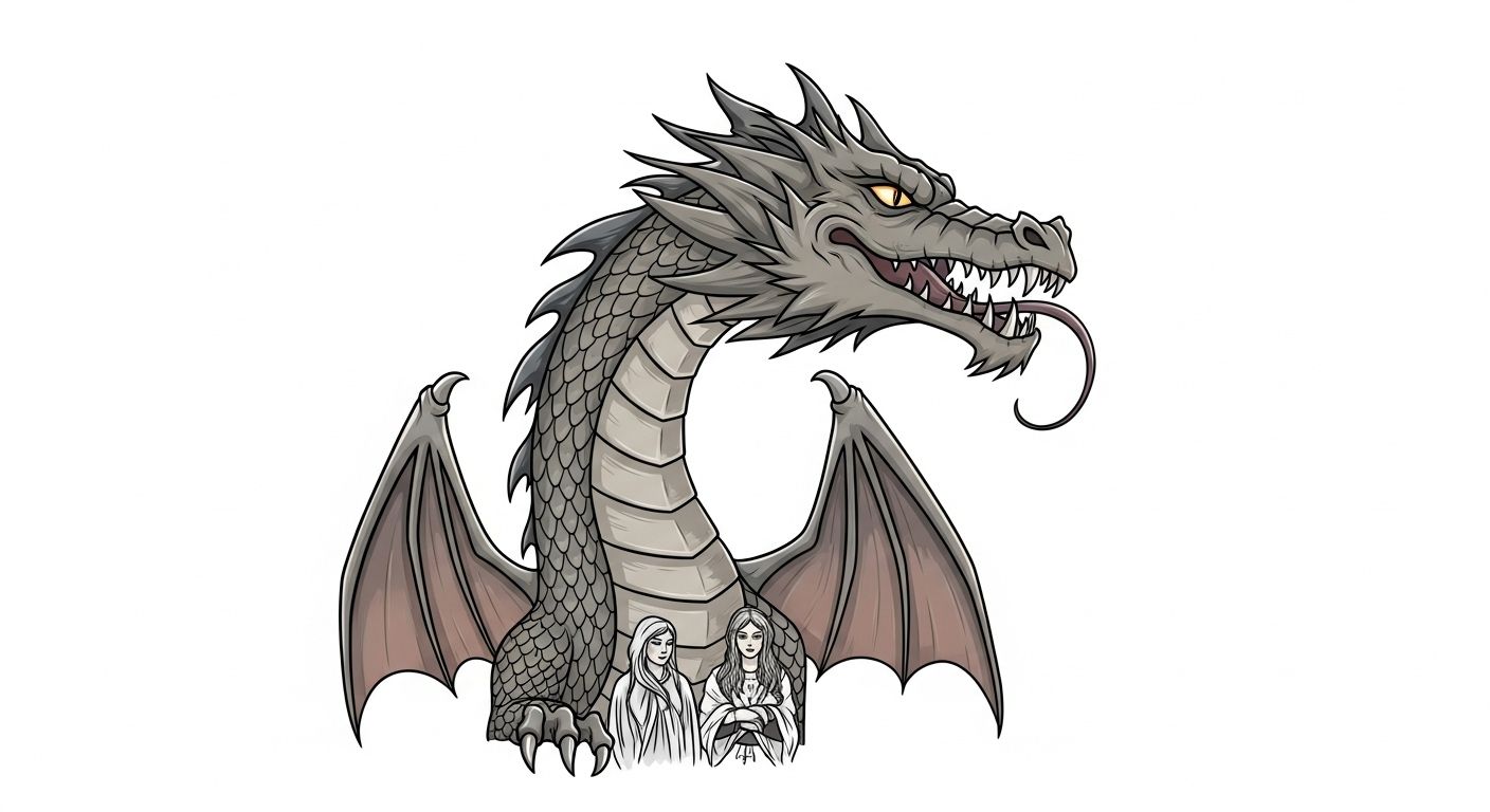 dessin de dragon facile