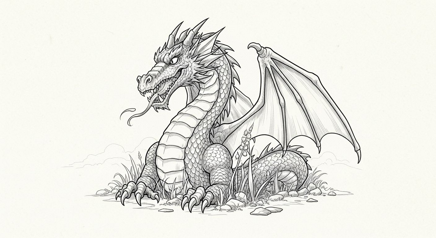 Dessin De Dragon Facile En 3 Étapes