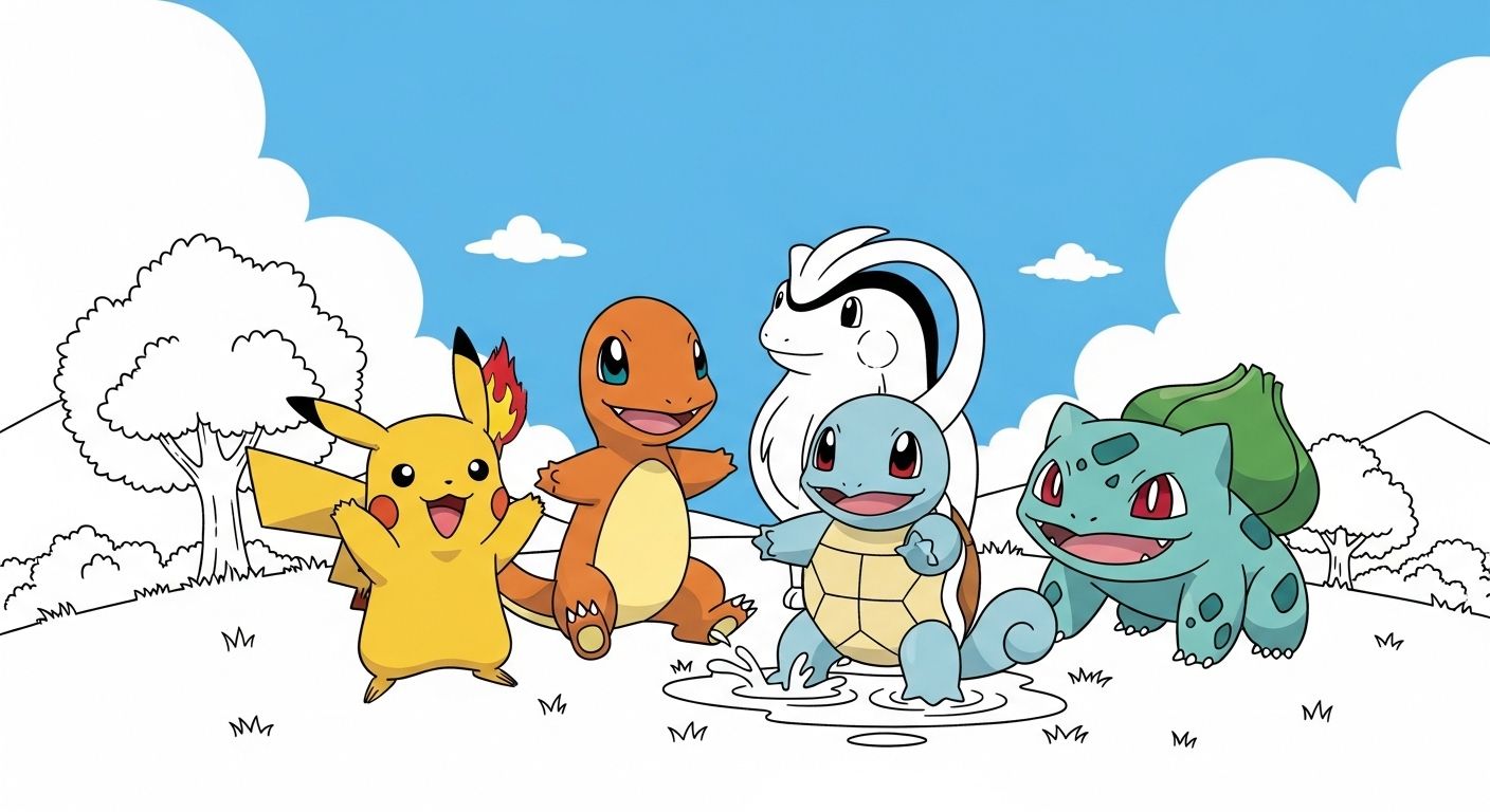 dessin facil pokemon