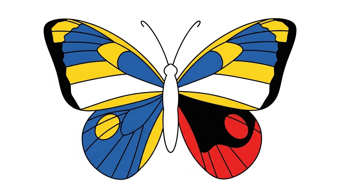 dessin facile de papillon