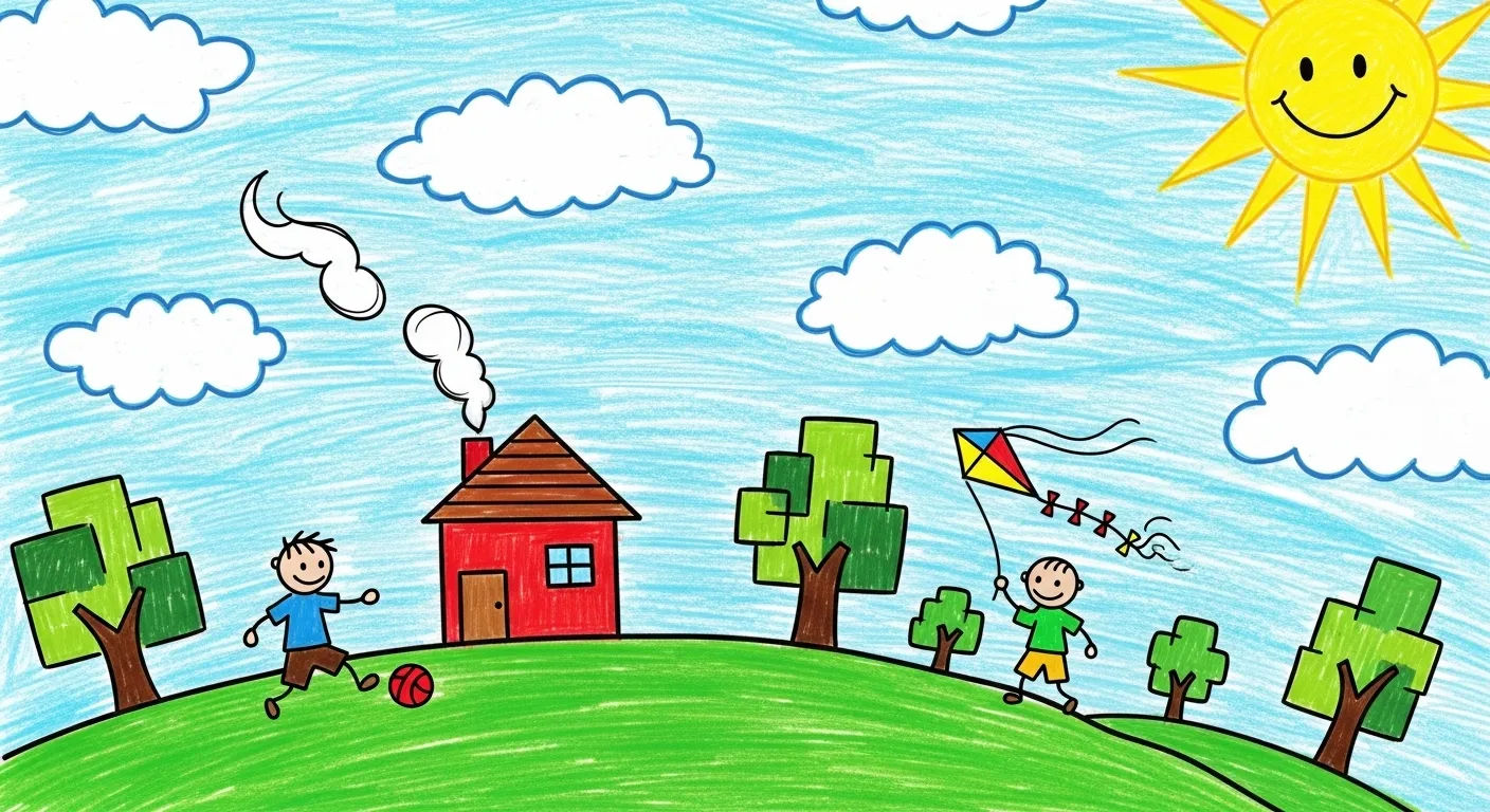 dessin facile enfance