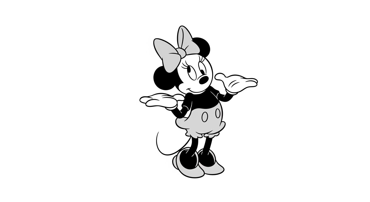 dessin facile minnie