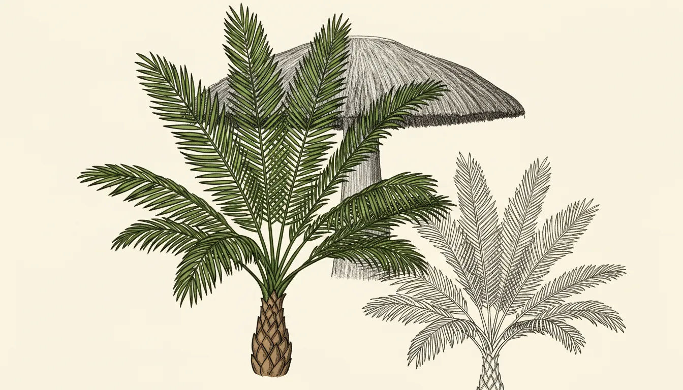 dessin facile palmier