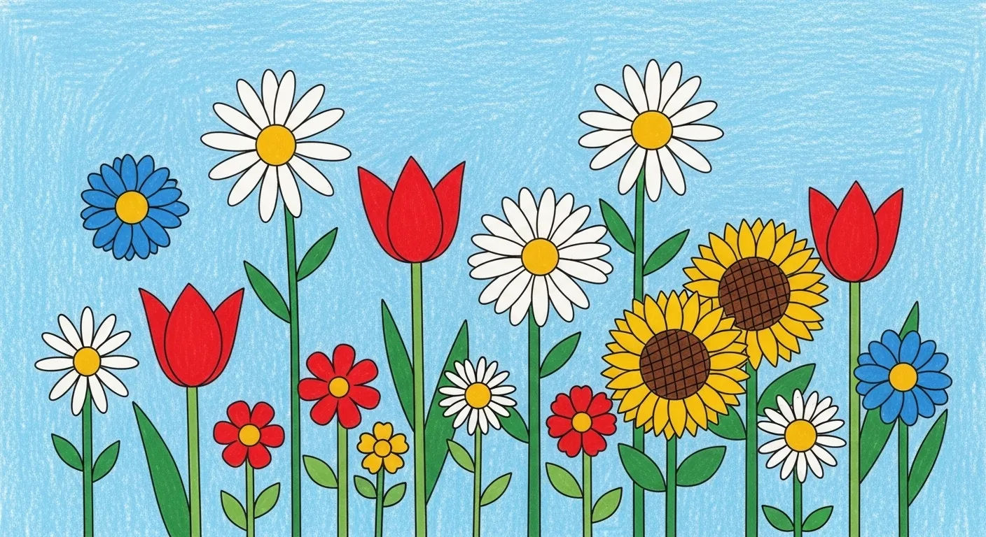 dessin fleurs facile a faire