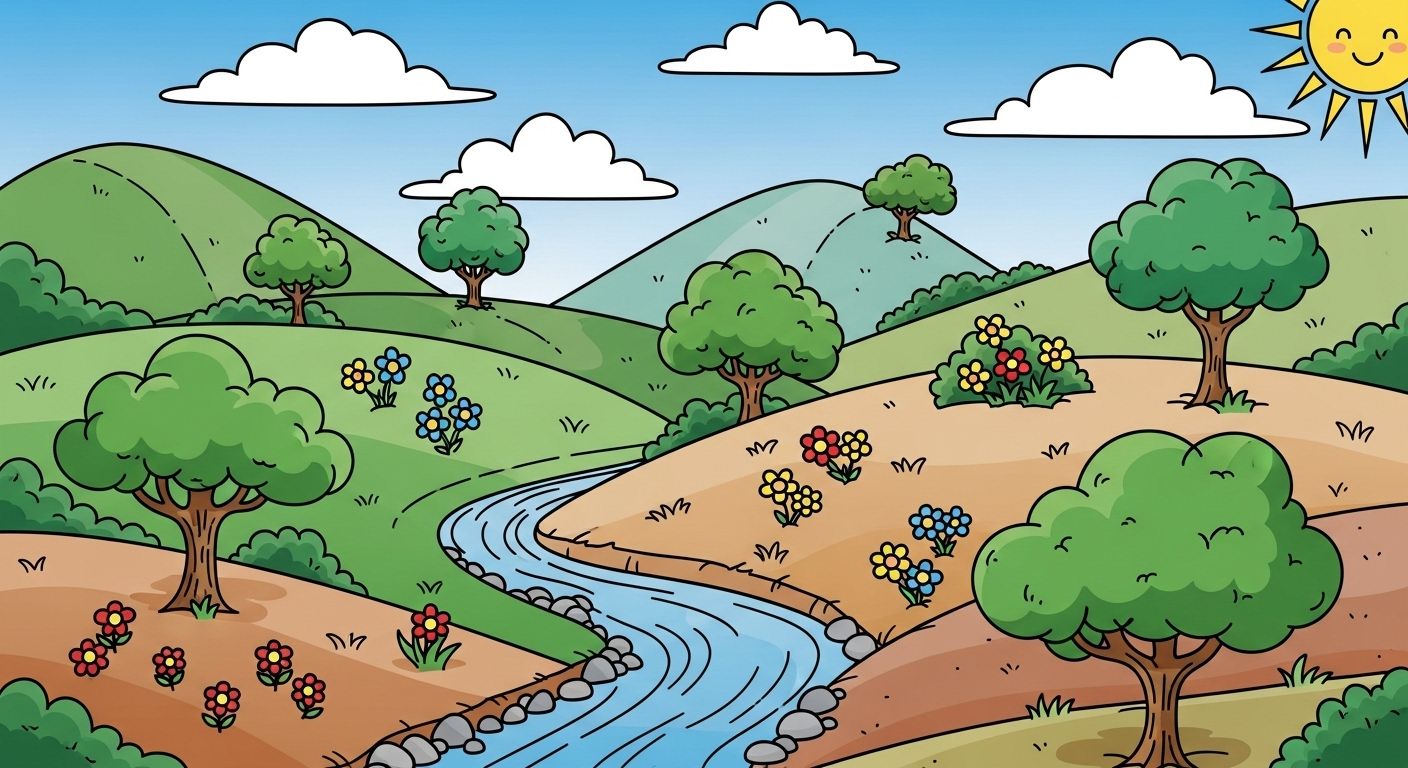 dessin nature facile