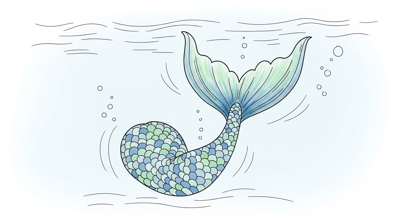 Dessin Sirene Facile À Dessiner