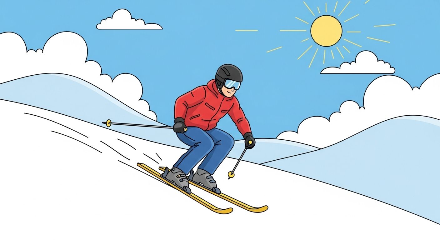 Dessin Skieur Facile En 4 Étapes Dessin Skieur Facile En 4 Étapes