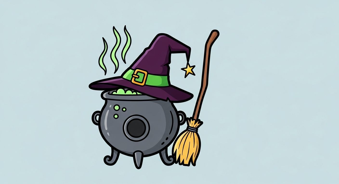 dessin sorcière facile