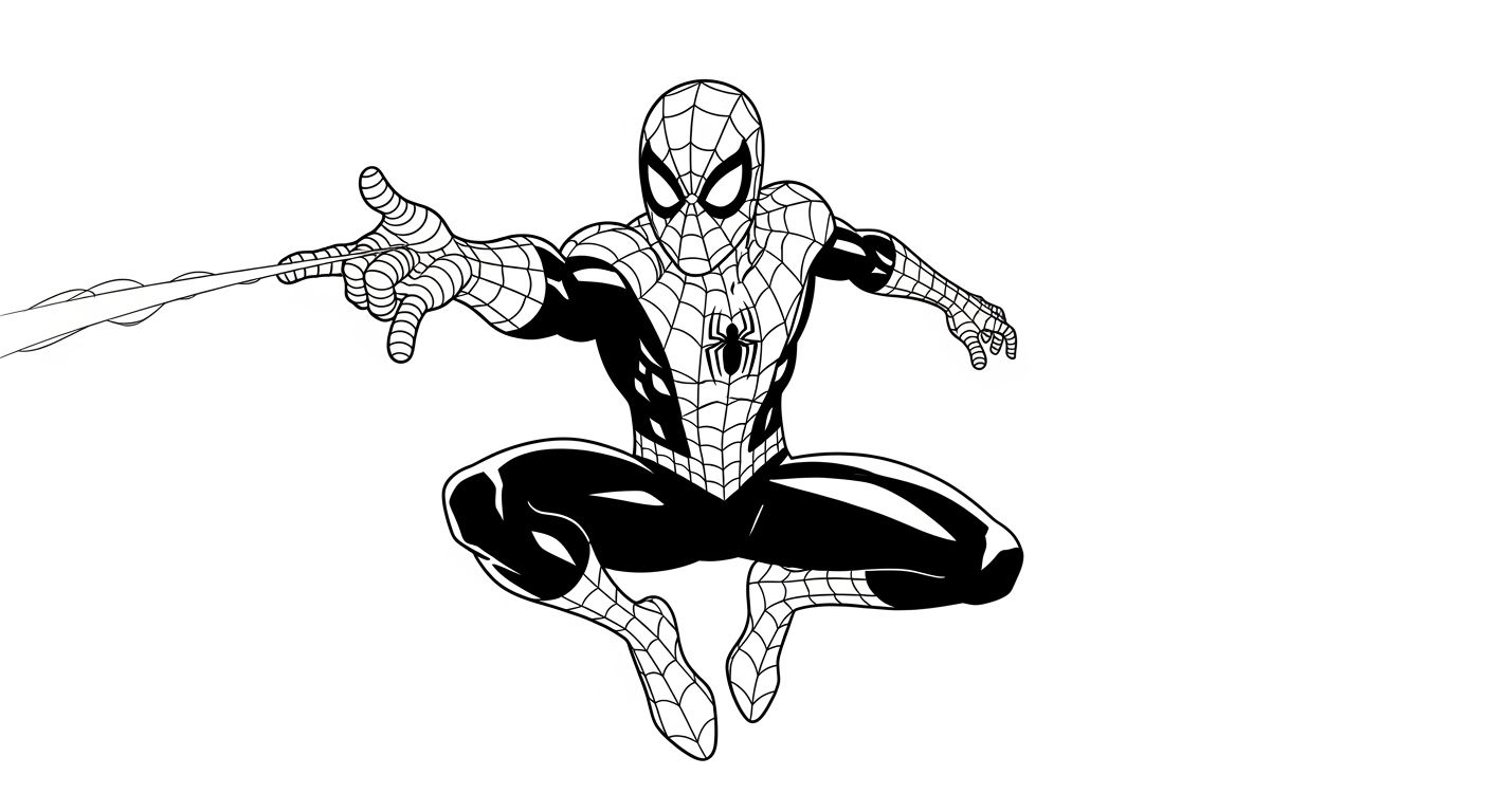 Dessin Spiderman Facile En Ligne