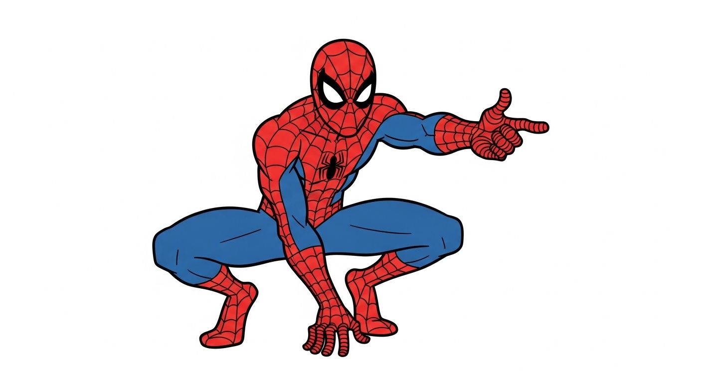 dessin spiderman facile