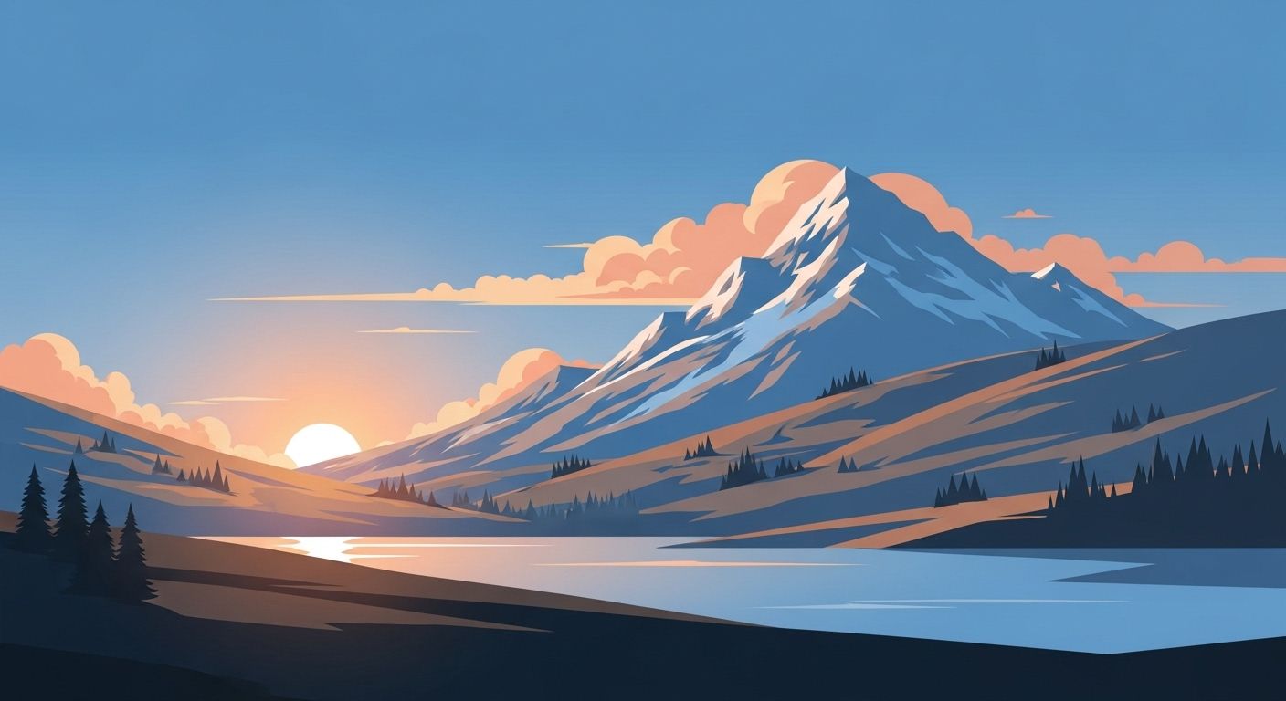 dessiner montagne facile