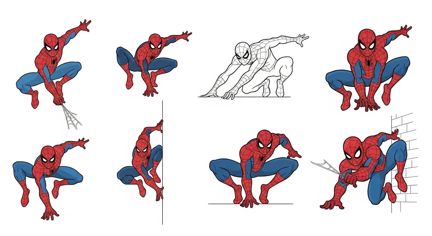 dessins spiderman facile