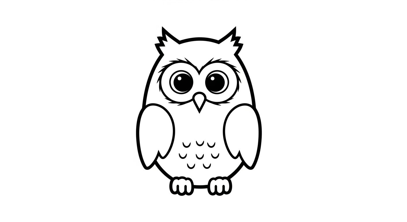 Hibou Dessin Facile Pour Débutants Hibou Dessin Facile Pour Débutants