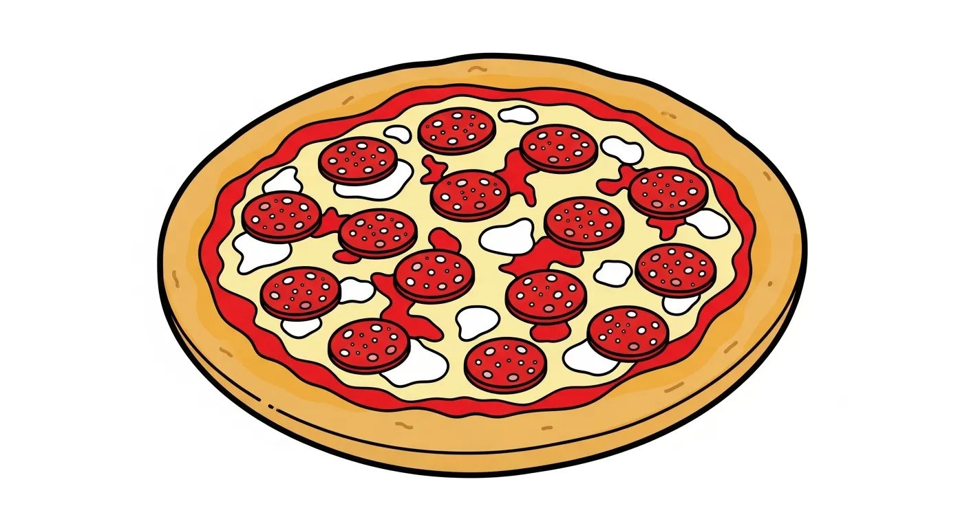 pizza dessin facile