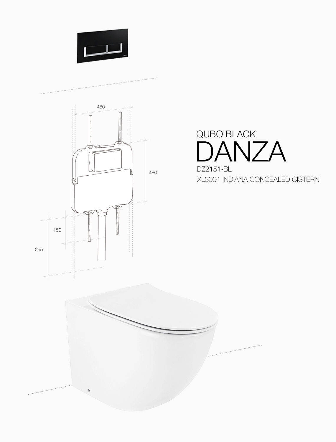 DANZA QUBO BLACK INDIANA — view 2