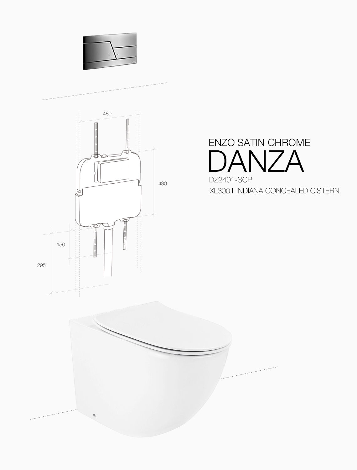 DANZA ENZO SATIN CHROME INDIANA — view 2