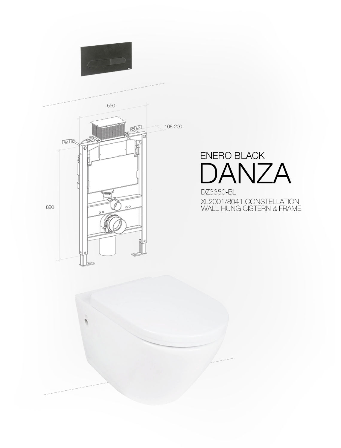 DANZA WALL HUNG ENERO BLACK CONSTELLATION