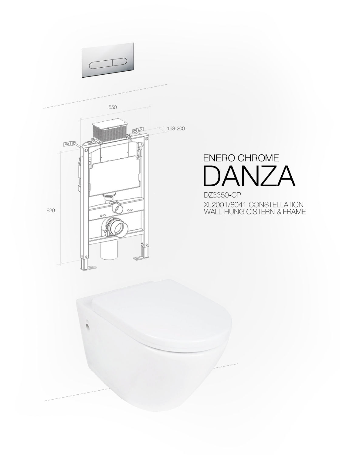 DANZA WALL HUNG ENERO CHROME CONSTELLATION