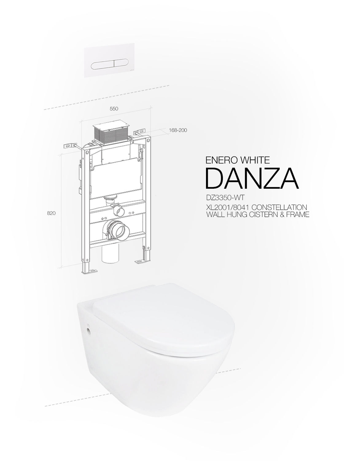 DANZA WALL HUNG ENERO WHITE CONSTELLATION