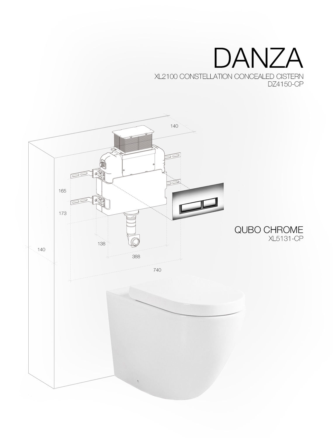 DANZA QUBO CHROME CONSTELLATION