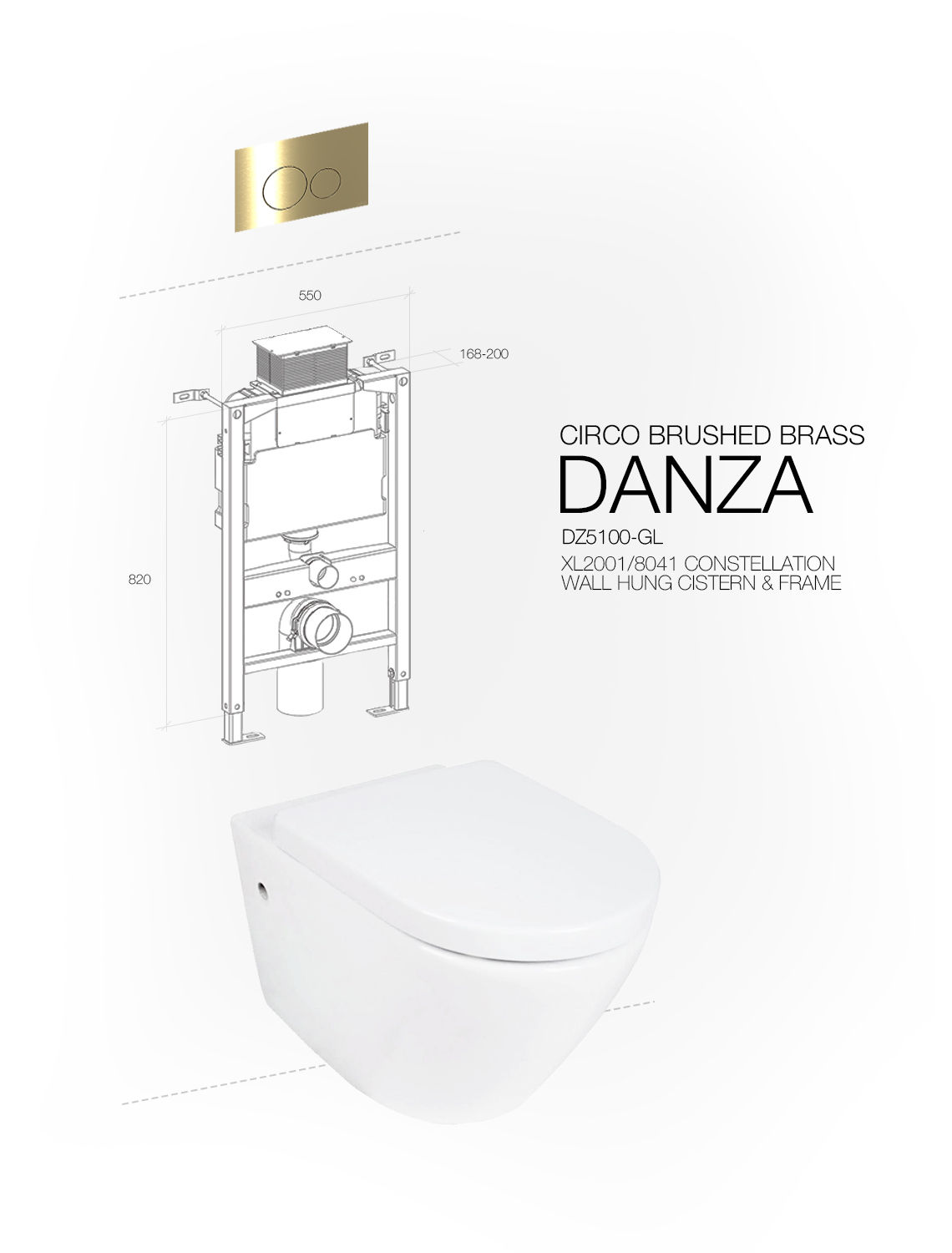 DANZA WALL HUNG CIRCO BRUSHED BRASS CONSTELLATION — view 3