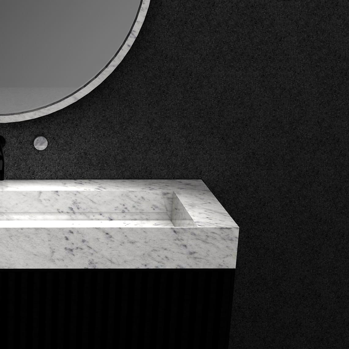 ELAN WASHPLANE | CARRARA WHITE | 800MM — view 3