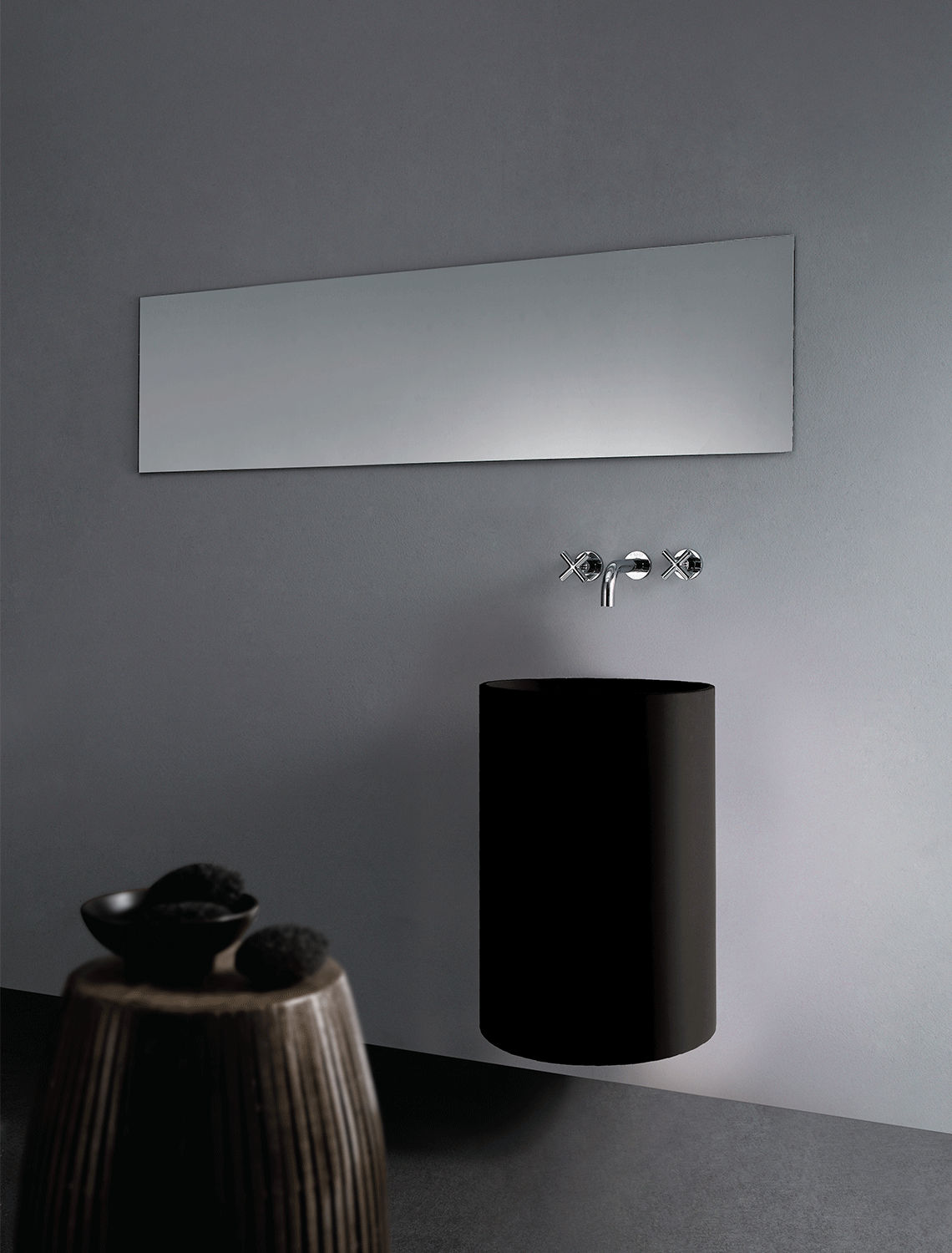 ALTA BLACK WALL HUNG BASIN