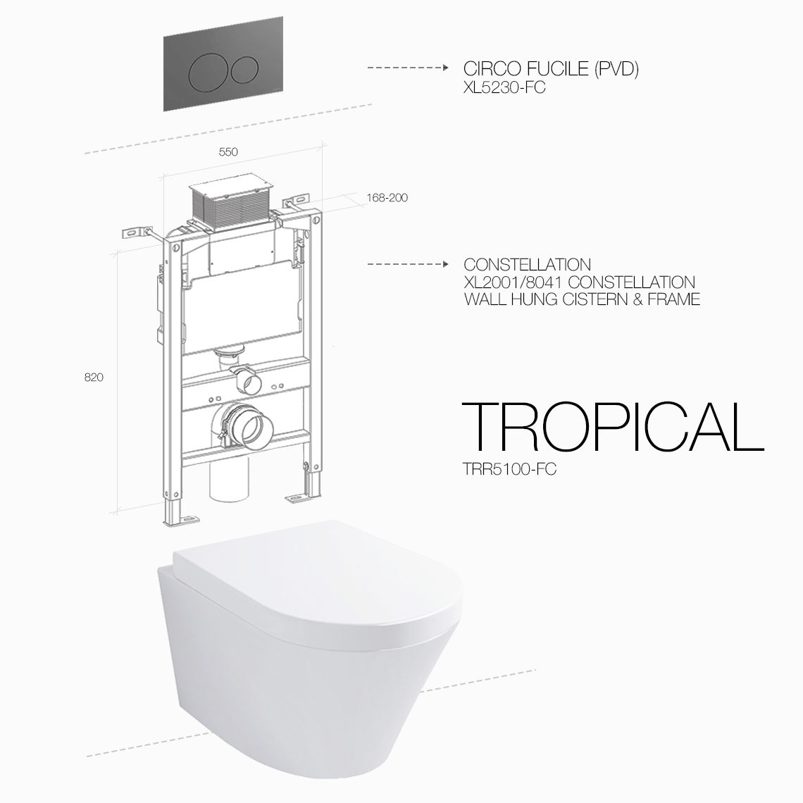 TROPICAL RIMLESS CIRCO FUCILE CONSTELLATION — view 2