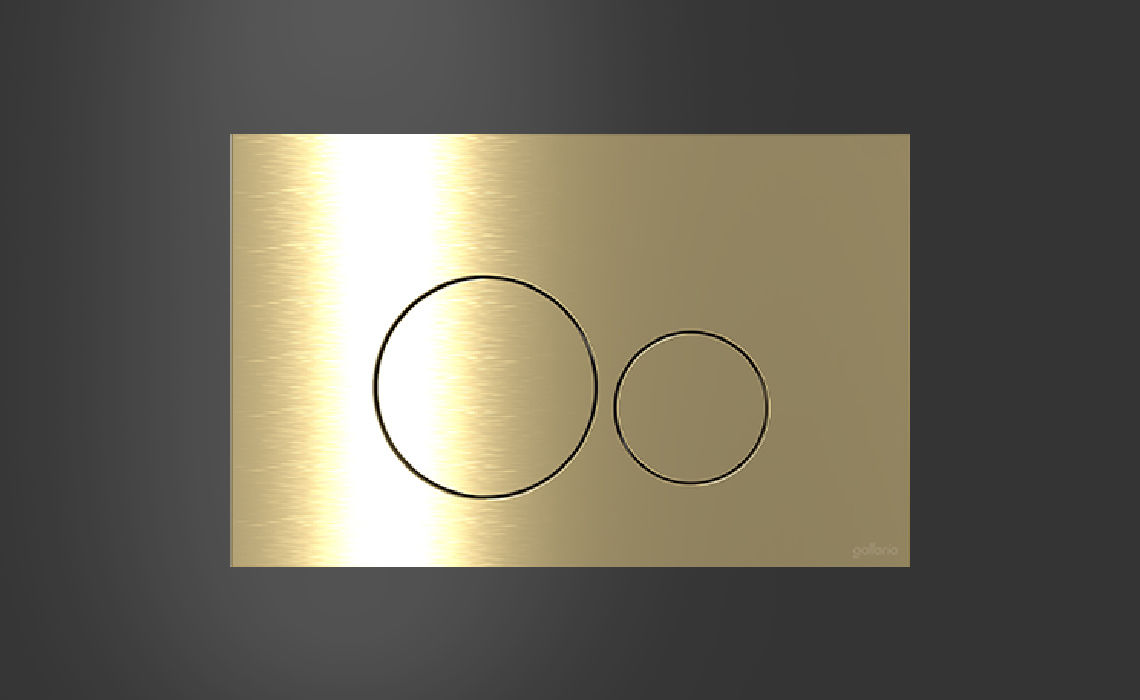 TROPICAL RIMLESS CIRCO BRUSHED BRASS INDIANA
