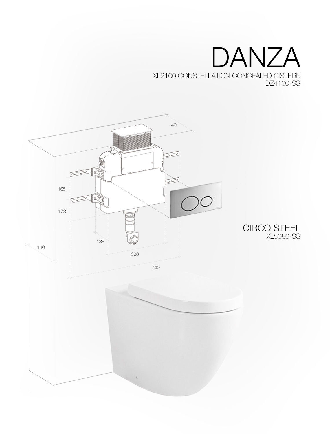 DANZA CIRCO STAINLESS STEEL CONSTELLATION