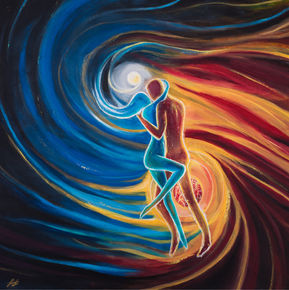 Twin Flames, by the artist Lisa Stock