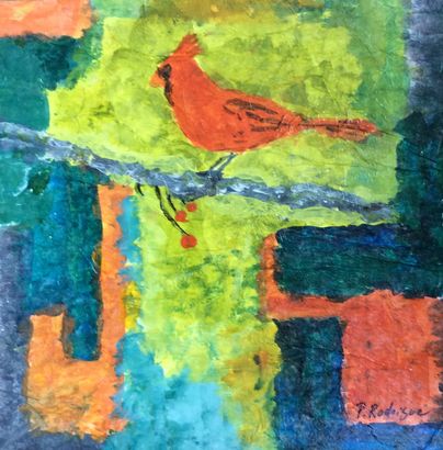 The Bird Mixed Media: Acrylic + Watercolor — Schack Art Center